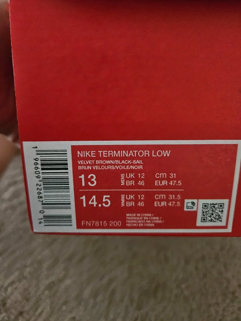 Nike Terminator Low ( Men's  shoes)